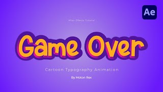 Cartoon Text Animation in After Effects  Fun Cartoon Title  After Effects Template Free [upl. by Nailimixam]