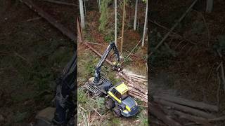 Ponsse Ergo 2018  H7 C44  Clear Cut forestry harvester johndeere komatsu logging ponsse [upl. by Weinhardt558]