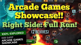 MCOC  Arcade Games Showcase  Right Side Full Run and Breakdown 2 Revives [upl. by Eillil]