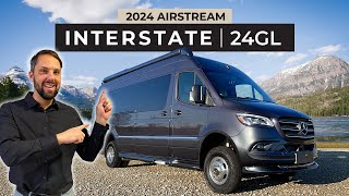 BEST CAMPERVAN  2024 Airstream Interstate 24GL E1 Lounge FULL Tour [upl. by Braasch]