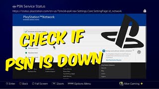 How To See If PSN Is Down 2022 [upl. by Einnej]