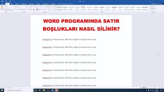 Word Programında Enter Satır Boşlukları Nasıl Kaldırılır  HologramTv [upl. by Airan]