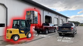 HD Truck Comparison Coil Spring vs Leaf Spring  Air Assist [upl. by Gildus]