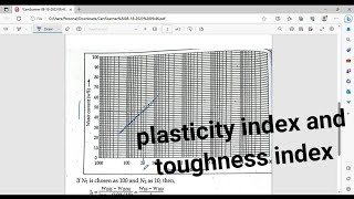 soil mechanics important numerical  finding plasticity index  toughness index of the soil [upl. by Wilton109]