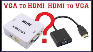 Explain VGA to HDMI amp HDMI to VGA Converter  VGA amp HDMI Cable [upl. by Pearline]