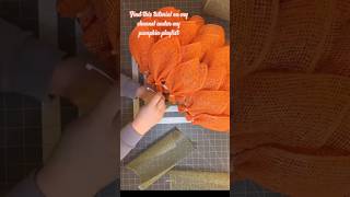 How to Make a Pumpkin Wreath with a Dollar Tree Frame [upl. by Baudelaire]