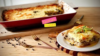 Moussaka Recipe ll Moussaka Recipe with Potatoes and Eggplant ll How to Make Moussaka [upl. by Nisbet]