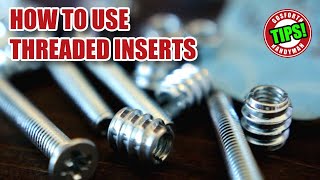 Tips to use THREADED INSERTS in wood [upl. by Cirdahc415]