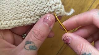 How to weave in ends using duplicate stitch [upl. by Anitsirhcairam]