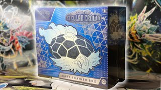 Opening a Stellar Crown Pokemon Card Elite Trainer Box [upl. by Ahsitel1]