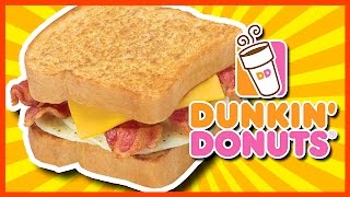 THE BIG N TOASTED from Dunkin Donuts with HellthyJunkFood [upl. by Quinby]