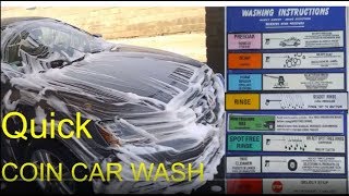 How To  Coin operated car wash tips amp tricks  Self service car wash  Quick car wash [upl. by Noicpecnoc]