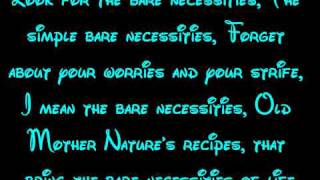 Bare Necessities Reprise  The Jungle Book Lyrics HD [upl. by Terrab22]