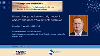 Research approaches to study propionic acidemia lessons from patients and mice Charles P Venditti [upl. by Ahsoek]