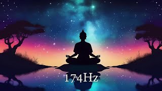 Meditating Zen Piano 174Hz [upl. by Alyl]