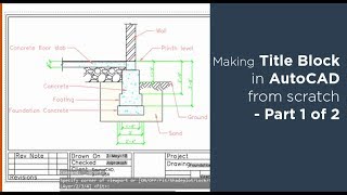 How to create title block and its template in AutoCAD  Part 1 of 2 [upl. by Sivram257]