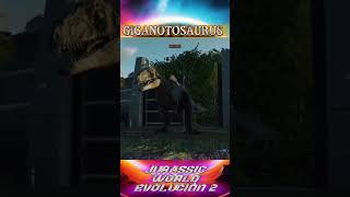 GIGANOTOSAURIO Animación De Creación JURASSIC WORLD EVOLUTION 2 [upl. by Eaj]