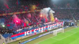 FC Basel  Paris SaintGermain  Choreo amp Fans [upl. by Almita]