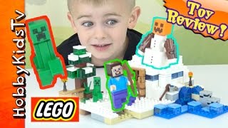 Lego Minecraft The Snow Hideout Set [upl. by Naujyt]