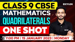 Class 9 CBSE Maths  Quadrilaterals  One Shot  Xylem Class 9 CBSE [upl. by Yesoj265]