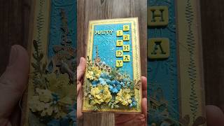 Beautiful Blue and Yellow Cards  Greetings Cards  Unique Cards  Cardmaking  Handzy Craft [upl. by Jocko]