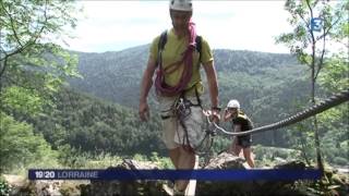 Via Ferrata de Bussang avec Verticales Vosges Reportage France 3 [upl. by Ingmar235]