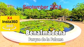 Benalmadena Parque de la Paloma 360 virtual immersive tour VR filmed on insta 360 x4 [upl. by Jochebed]