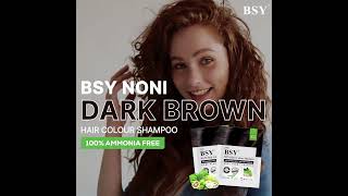 Show off your beautiful brown hair with BSY Noni Dark brown hair colour shampoo noni hairstyle [upl. by Nauqas8]