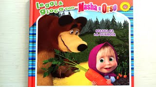 Masha e Orso MASHA FA LA GUARDIA  libro con giochi e attività  audiolibro per bambini [upl. by Illib]