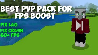 NEW Best FPS BOOST PvP Pack For Minecraft Pe 121 [upl. by Aivatra]