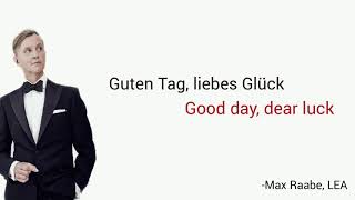 Guten Tag liebes Glück Max Raabe  Learn German With Music English Lyrics [upl. by Elletnohs446]