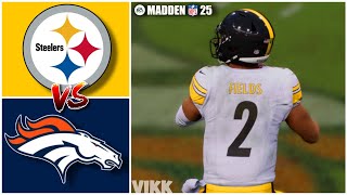 Steelers Fields vs Broncos Week 2 Simulation Madden 25 PS5 [upl. by Patience]