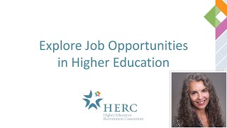 Explore Job Opportunities in Higher Education [upl. by Cleti]