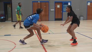 Trae Young Girls Elites Basketball Team Pro Basketball Work Out [upl. by Brelje]