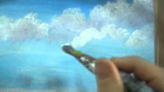 How To Paint Clouds with Acrylics [upl. by Schaffer]