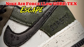 ESCAPE Nike Air Force 1 Low GORETEX Detailed Look and Release Update [upl. by Orlosky]