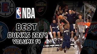 NBA BEST Dunks of 2024 Vol 14 bestdunks dunks basketball [upl. by Ahsikin]