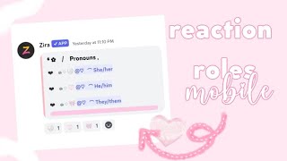 How to add a reaction role into your server for mobile and pc   DISCORD TUTORIAL [upl. by Aitekram441]