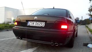 BMW 750 E38 54 v12 Magnaflow Exhaust Sound 750i [upl. by Johanna]