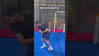 Look at this video if you want to find best position for smash in padel [upl. by Mechelle]