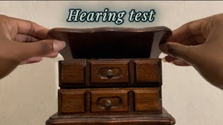 ASMR  Hearing test  try to repeat whispered words tapping wood gems sounds👂 [upl. by Akinod856]