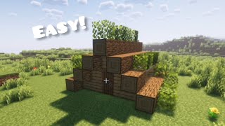 Minecraft  How to build small starter house  Oak House ⚒️ [upl. by Relyhs396]