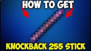 Minecraft how to get 255 knockback stick minecraft shorts [upl. by Kannan928]