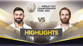 WTC Final  India vs New Zealand 2021  Day 4 Highlights  World Test Championship Final Highlights [upl. by Fredi]