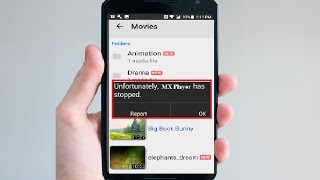 How to Fix Unfortunately MX Player Has Stopped Error in Android [upl. by Mickie]