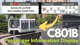 C801B Passenger Information Display Showcase [upl. by Ahsiemac282]