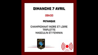 Pétanque  Championnat Indre et Loire triplette masculine et féminine [upl. by Obed]