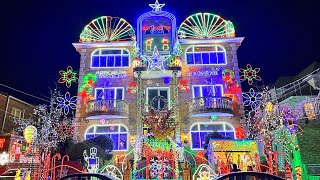 ⁴ᴷ Dyker Heights Christmas Lights 2022 in Brooklyn New York City ✨NYC Christmas ✨ [upl. by Halladba]