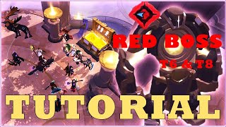 How to clear Red Boss at Goldchest T6 amp T8  Avalonian Roads  ALBION ONLINE 73 [upl. by Llednohs690]