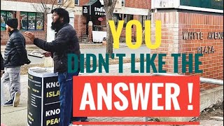 Youre AVOIDING The Question   You DIDNT Like The ANSWER   Street Dawah  Br Asif [upl. by Maurili908]